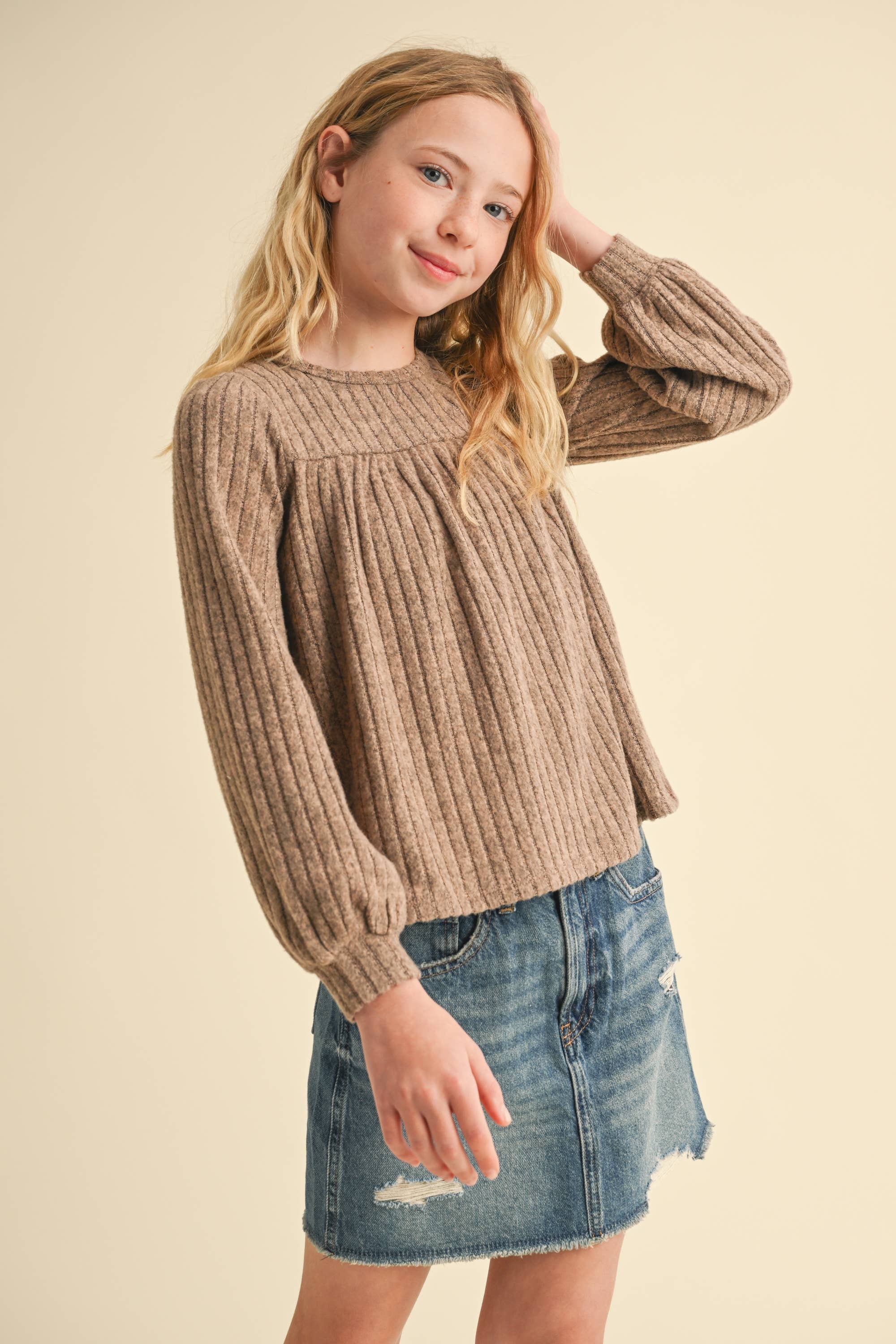Bailey Tween Babydoll Sweater
