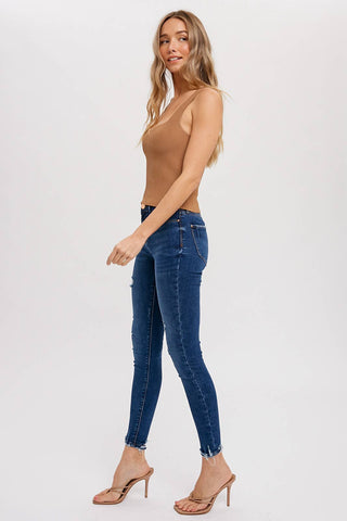 Essential Ribbed Tank - Black
