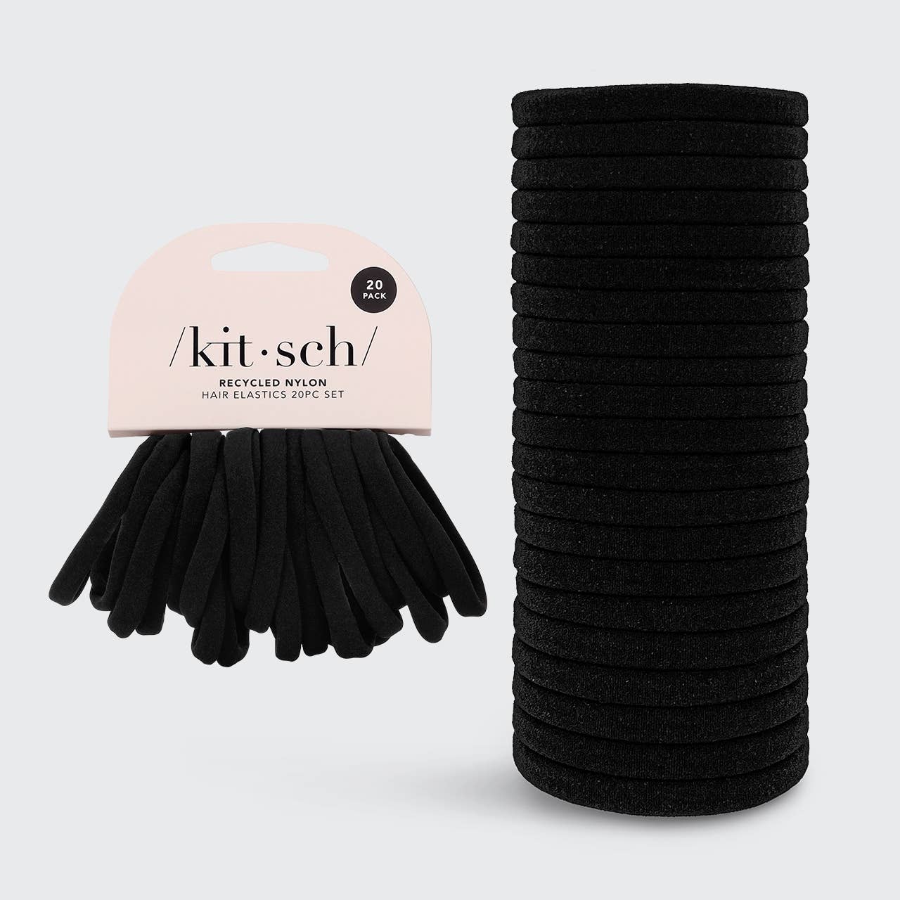 Eco-Friendly Nylon Elastics 20pc set | Black