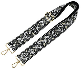 Boho Adjustable Women's Handbag Guitar Strap | Navy + Tan