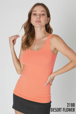 Plain Jersey Tank Top | Black