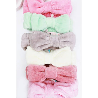 Solid Beauty Spa Bow Headband | Multiple Colors