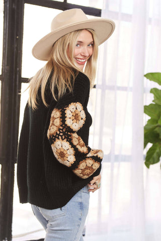 Plus Size Carlie Crochet Cardigan