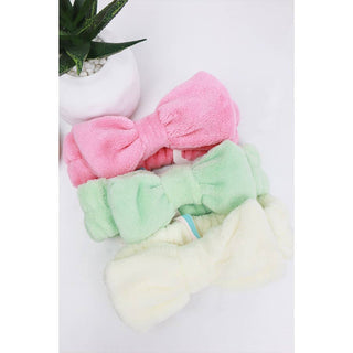 Solid Beauty Spa Bow Headband | Multiple Colors