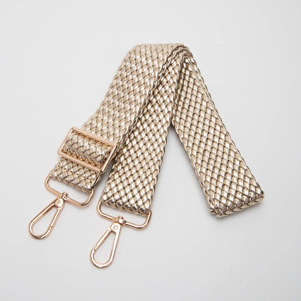 Bella Woven Women's Bag Strap | Gold