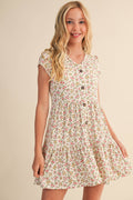 Delaney Tween Tiered Floral Dress