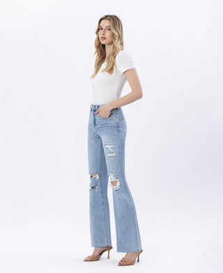 Lovervet Jet Lag 90's Vintage Super High Rise Flare Jeans