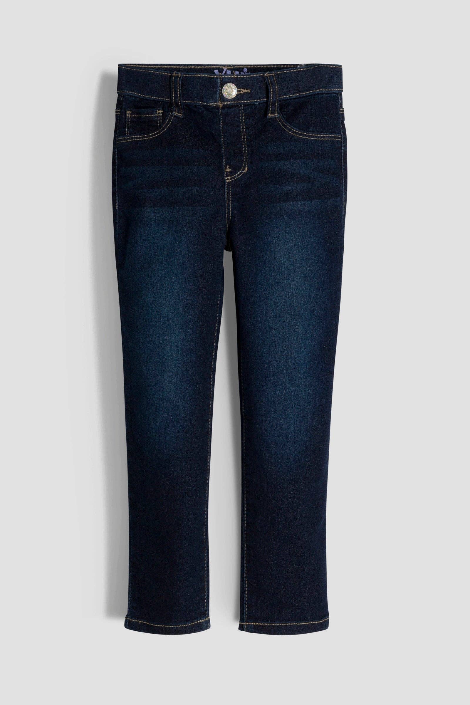 Baby Girls Pull On Skinny Jeans | Dark Wash | Sizes 4-6X
