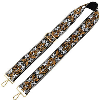 Boho Adjustable Women's Handbag Guitar Strap | Navy + Tan