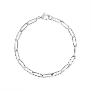 7" Paperclip Chain Bracelet | 18K PVD Stainless Steel