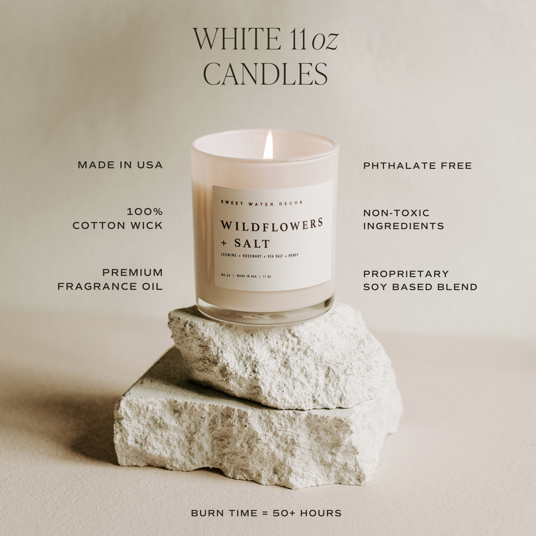 Cashmere and Vanilla | 11 oz Soy Candle
