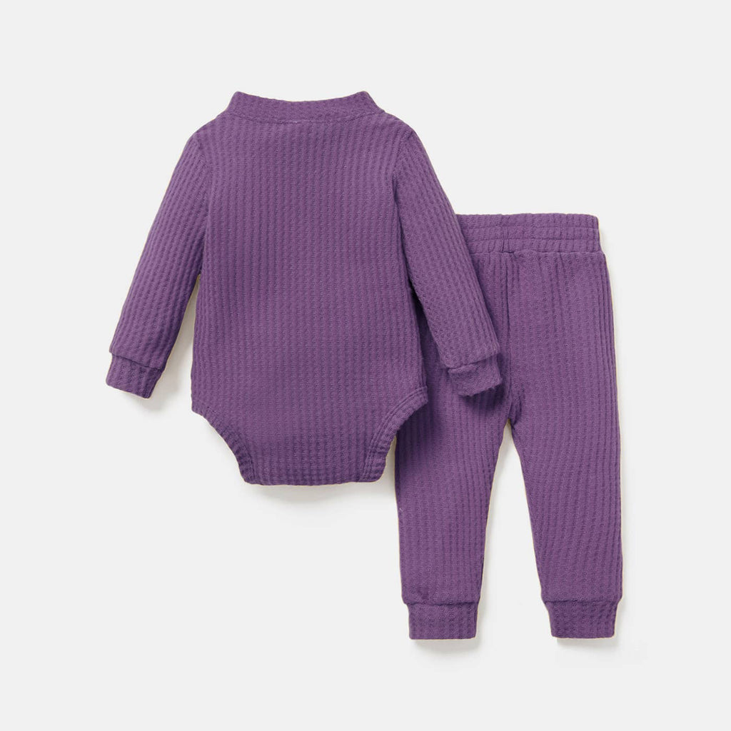 Wally Waffle Knit Set | Rust