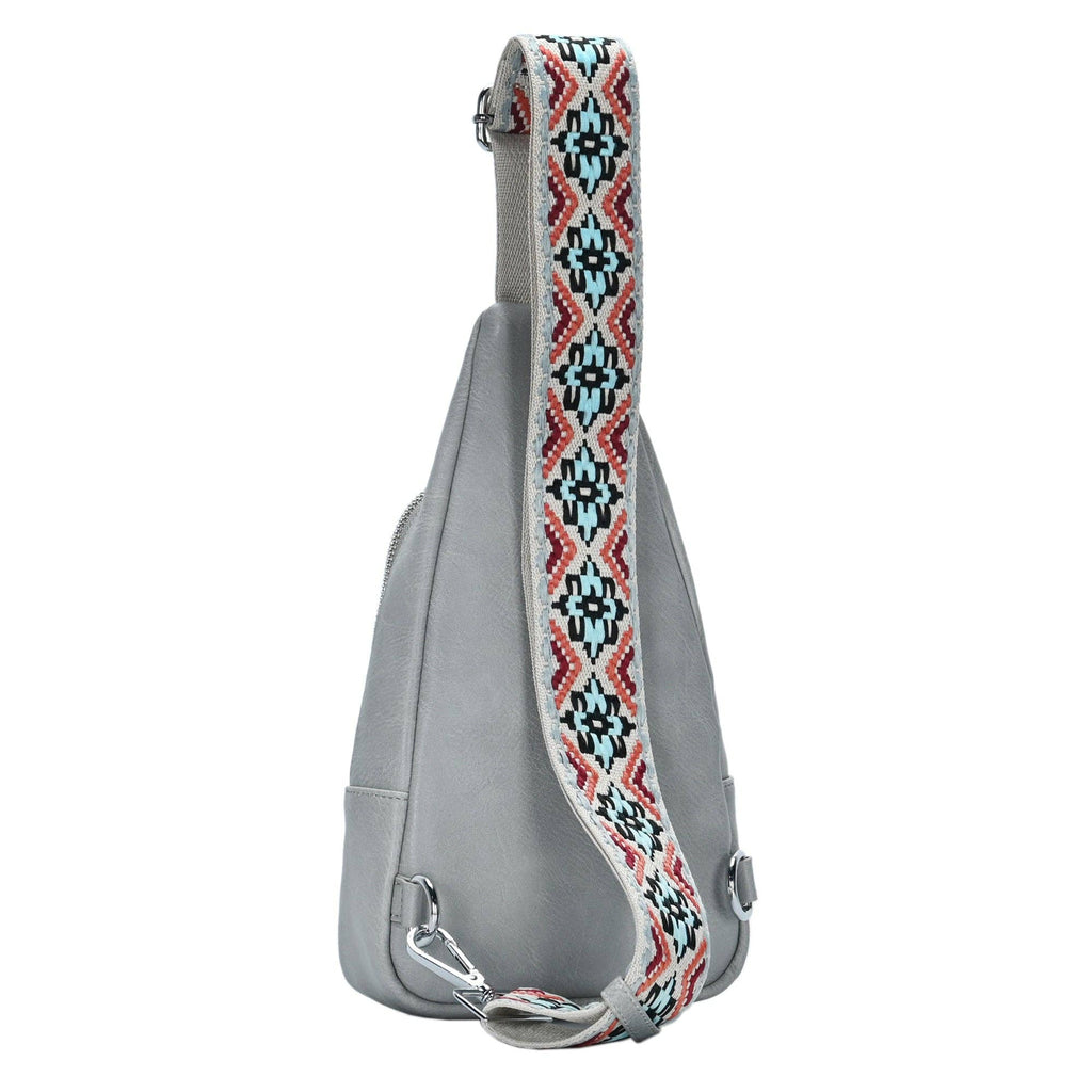 Zoey Boho Sling Bag with Guitar Strap | Green