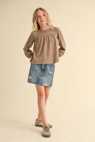 Bailey Tween Babydoll Sweater