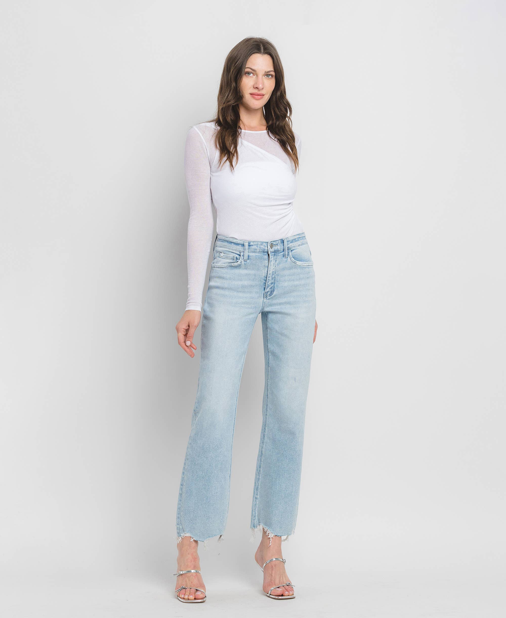 Vervet Meritorious High Rise Slim Wide Jeans