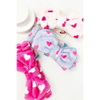 Heart Print Shower Headband | Multiple Colors