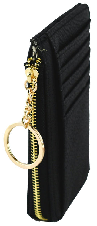 Small But Big Faux Leather Card Holder Wallet | Mauve