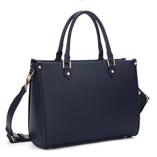 Marcia Boxy Satchel/Crossbody Bag | Black