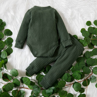 Wally Waffle Knit Set | Rust