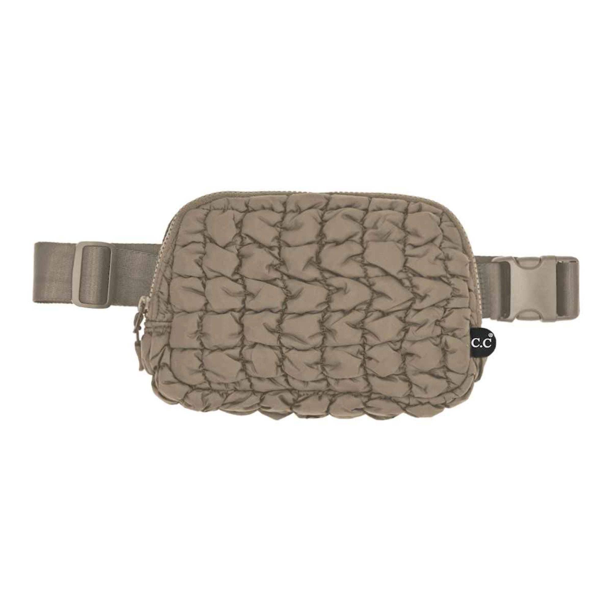 Tina Puffer Quilted Fanny Pack | Pink