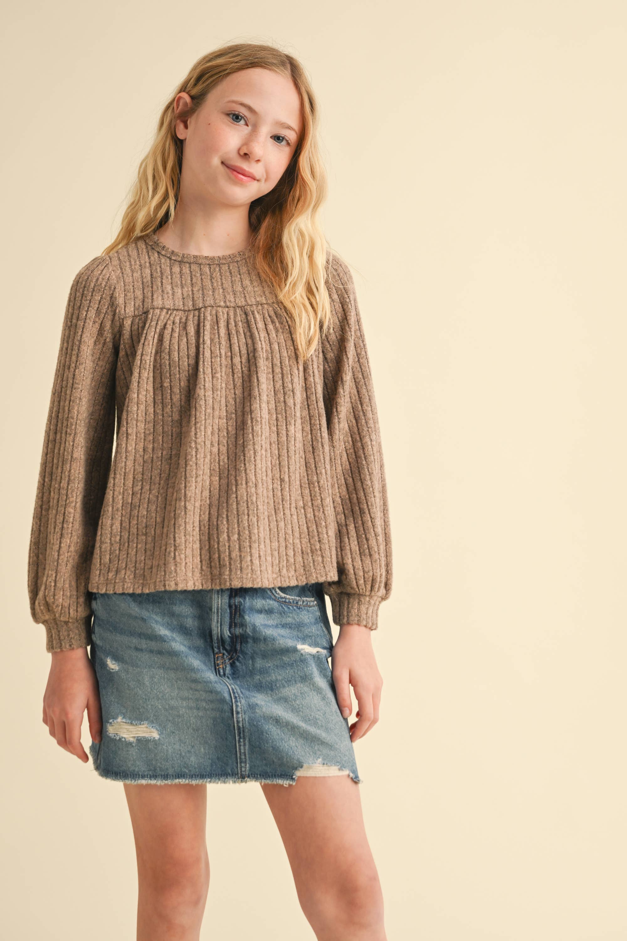 Bailey Tween Babydoll Sweater