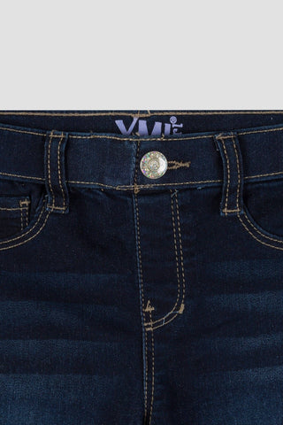 Girls Pull On Skinny Jeans | Dark Wash | Sizes 4-6X