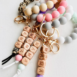 MAMA Silicone Bangle Keychain | Pink