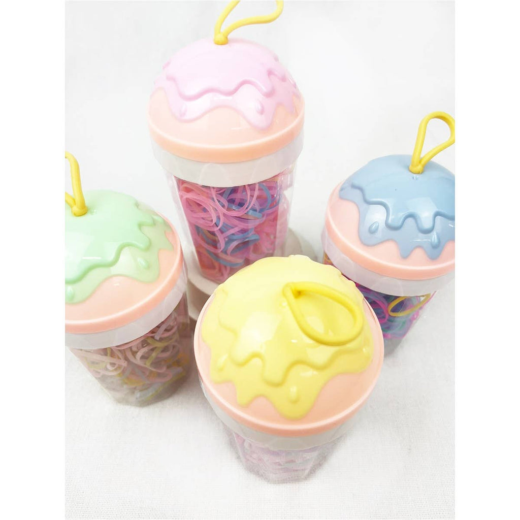 Ice Cream Box Pastel Tone Hair Tie Set