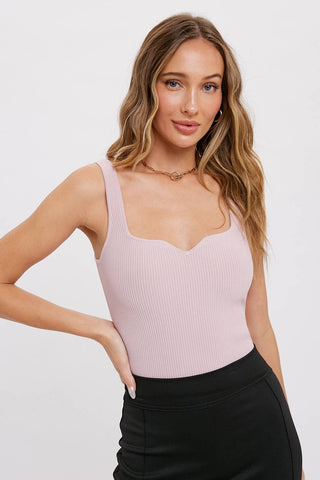 Essential Ribbed Tank - Black