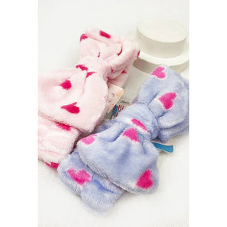 Heart Print Shower Headband | Multiple Colors