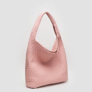 Tiara Woven Hobo Tote Bag With Pouch | Olive Green