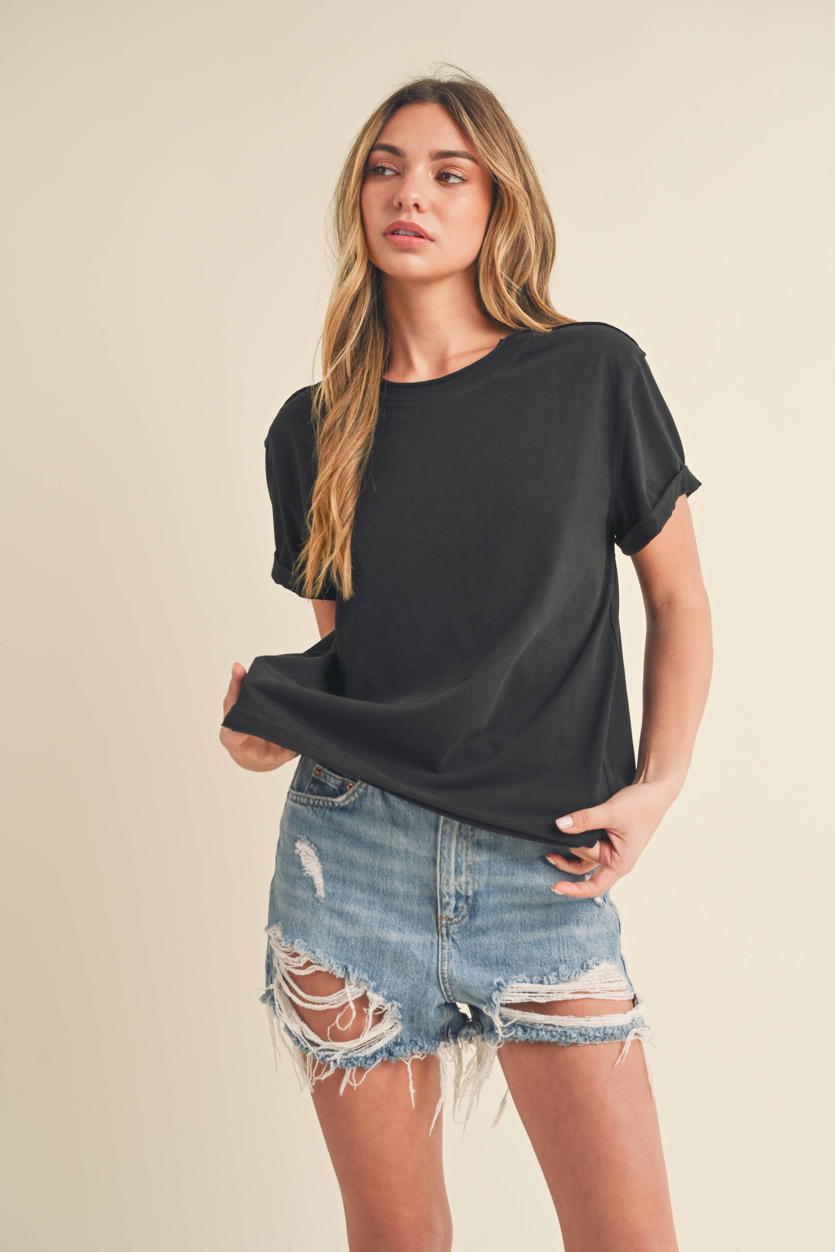 Mali Baby Short Sleeve Tee - Black