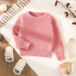 Basic Knit Pullover | Pink