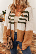Lennie Colorblock Striped Cardigan