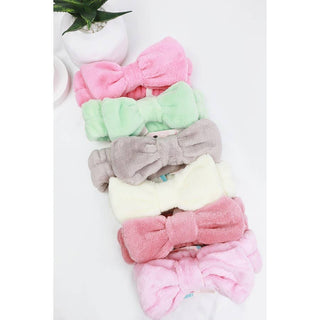 Solid Beauty Spa Bow Headband | Multiple Colors