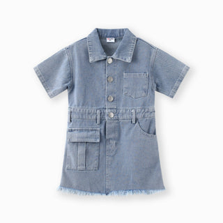 Dolly Denim Dress | Light Blue