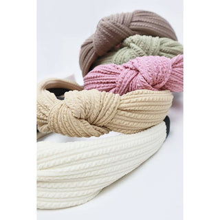 Ribbed Knotted Headband | Multiple Colors