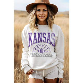 Kansas Wildcats Mineral Sweatshirts | Mineral Grey