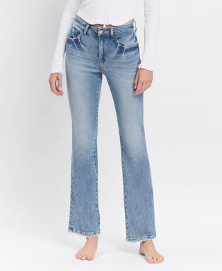 Vervet Glamour High Rise Bootcut Full Length Jeans