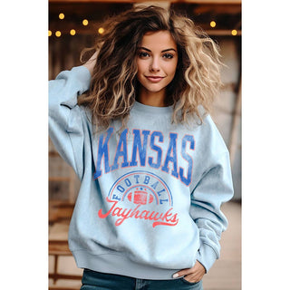 Kansas Hawks Mineral Sweatshirt | Mineral Grey