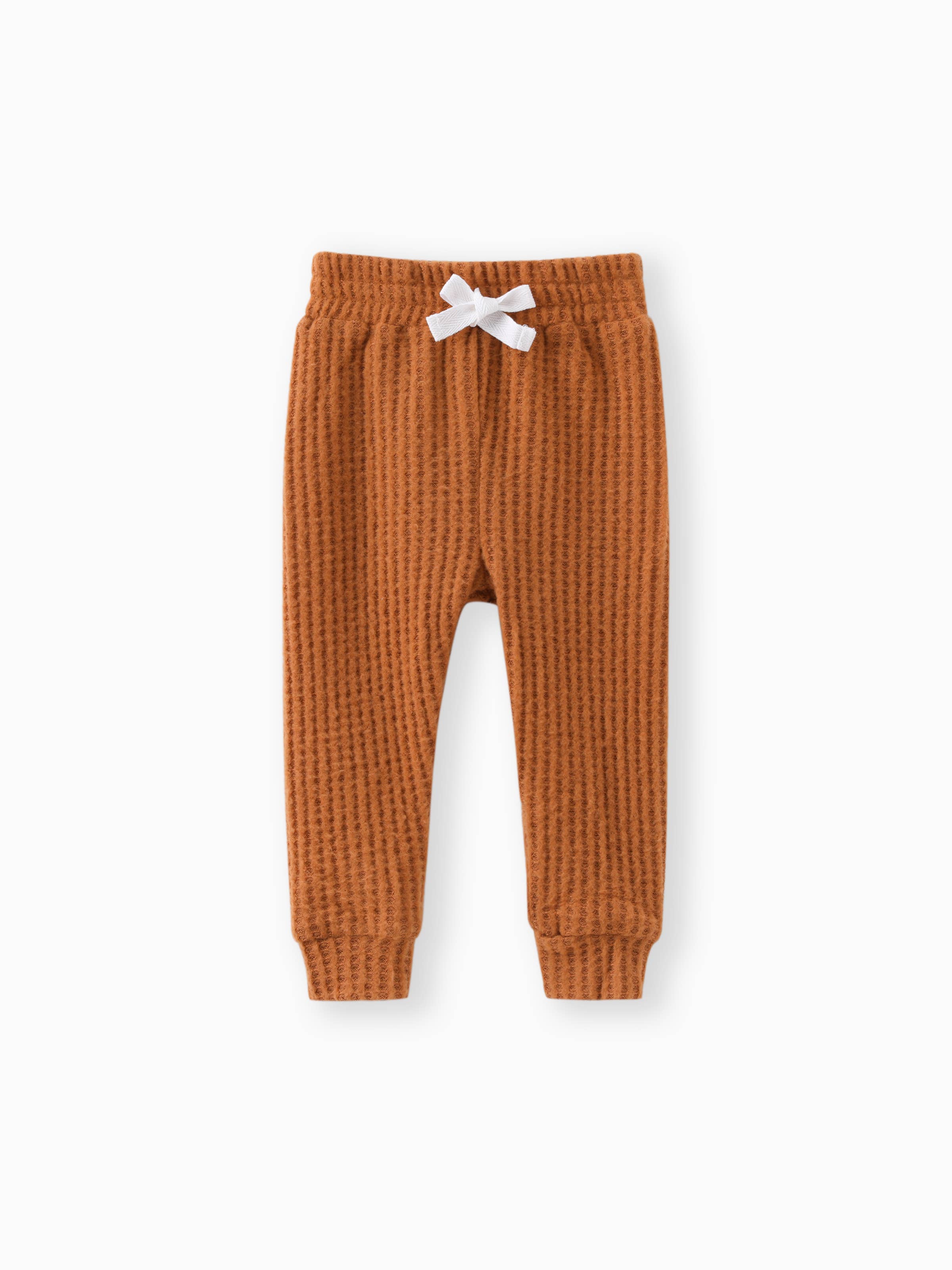 Wally Waffle Knit Set | Rust