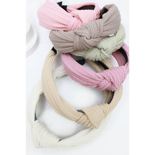 Ribbed Knotted Headband | Multiple Colors