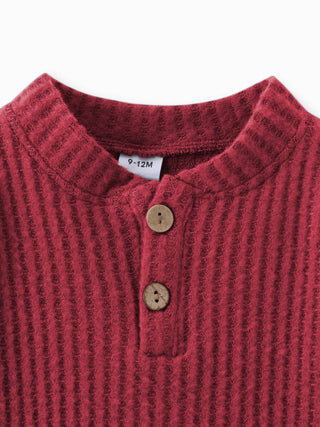 Wally Waffle Knit Set | Rust