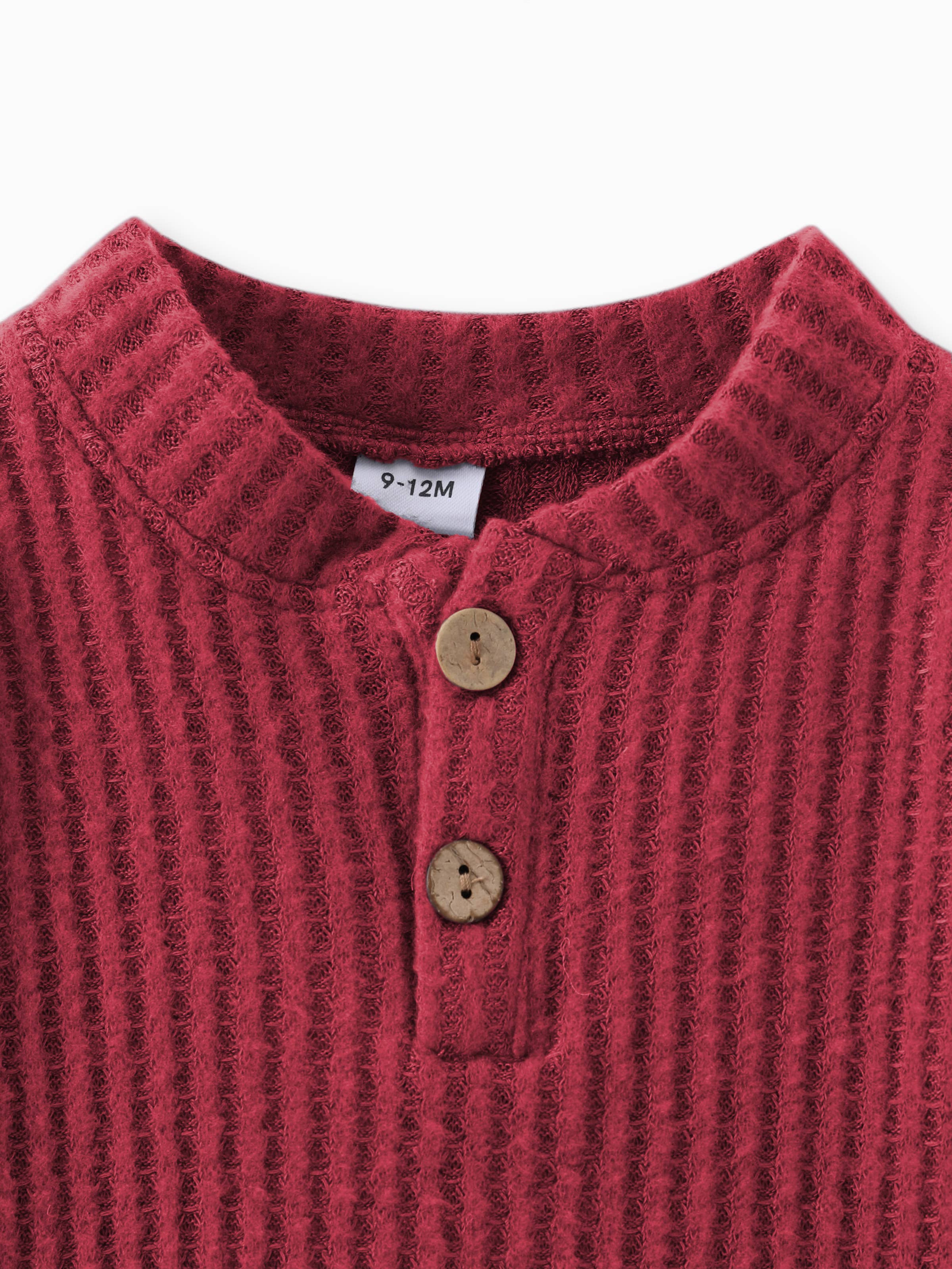 Wally Waffle Knit Set | Rust