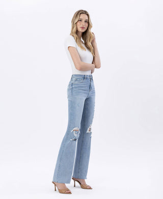 Lovervet Jet Lag 90's Vintage Super High Rise Flare Jeans