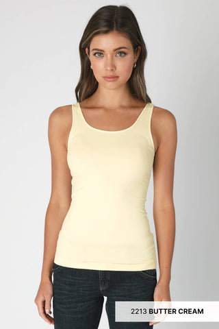Plain Jersey Tank Top | Black