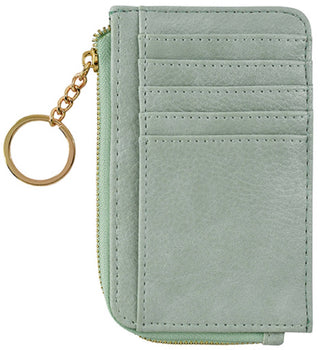 Small But Big Faux Leather Card Holder Wallet | Mauve