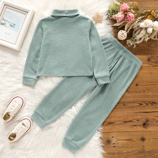 Carter Girls Lounge Set | Brown