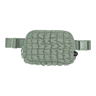 Tina Puffer Quilted Fanny Pack | Pink
