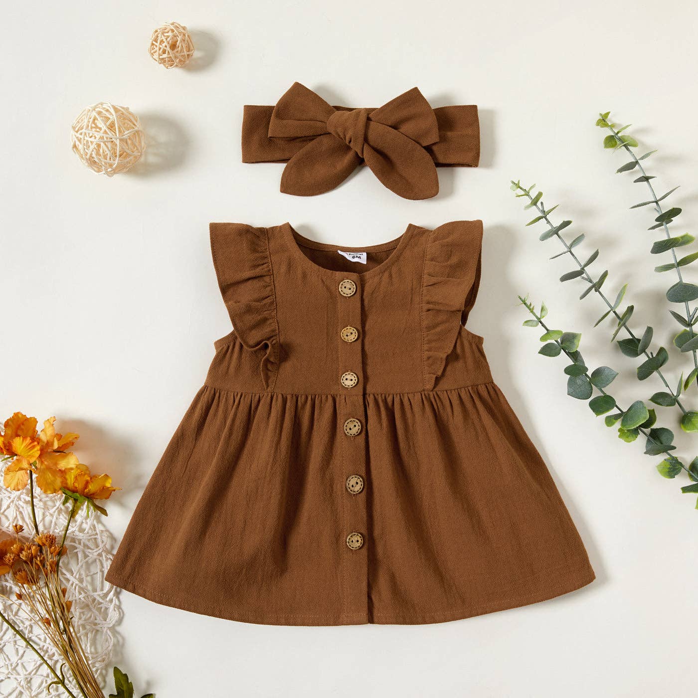 Bailey Ruffle Dress + Headband Set